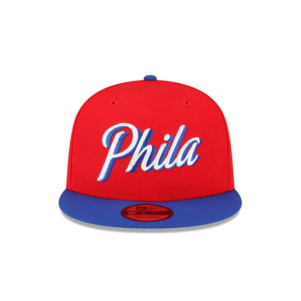 Бейсболка New Era Philadelphia 76ers 9FIFTY 2024 Statement Edition NBA Snapback Hat