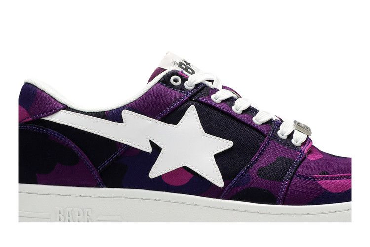 Bapesta Canvas Low 'Purple Camo'