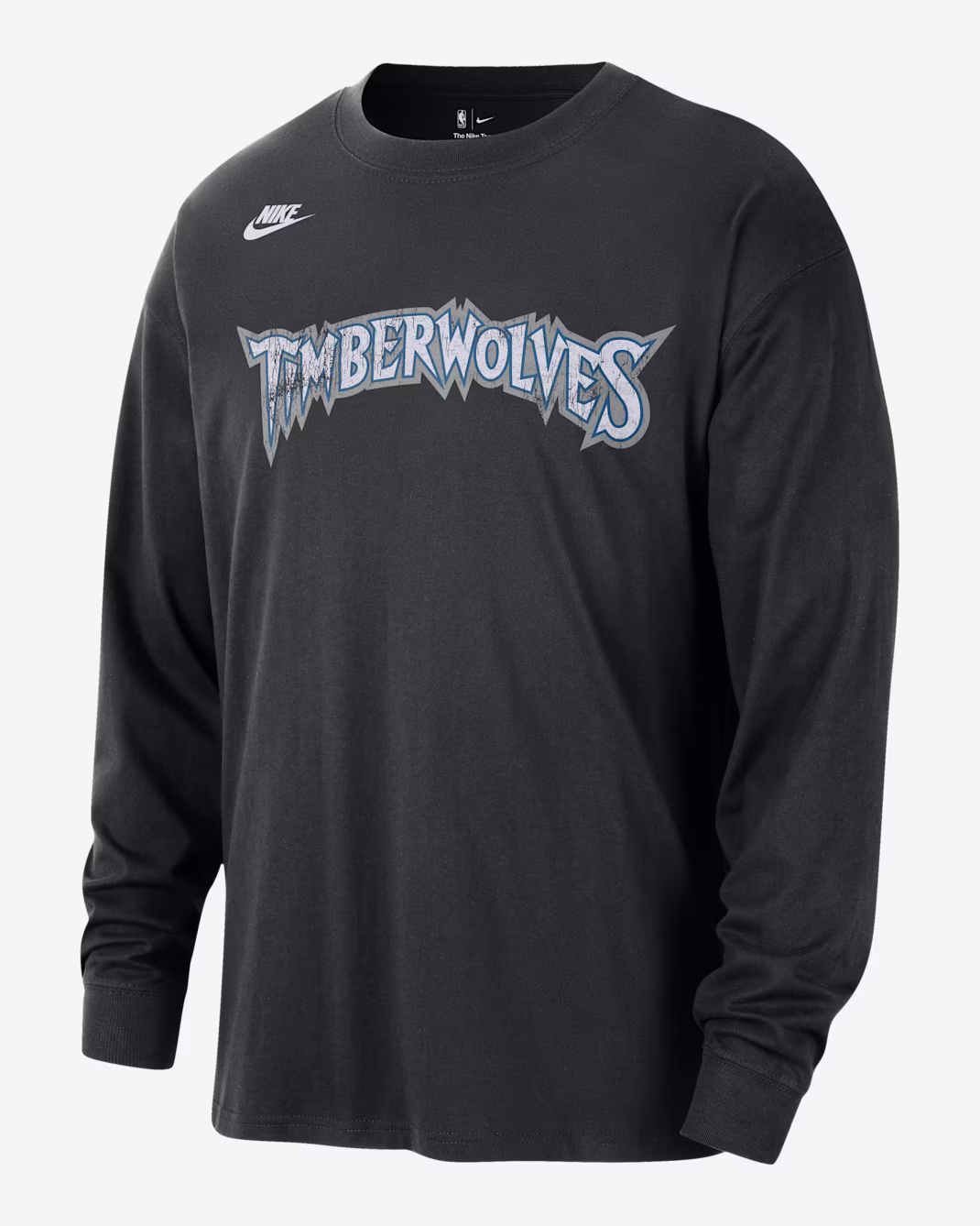 Мужской лонгслив Nike NBA Minnesota Timberwolves Essentials Hardwood Classics Black