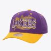 Mitchell-Ness-Purple-Los-Angeles-Lakers-Block-Sweep-Pro-Adjustable-Hat-100x100