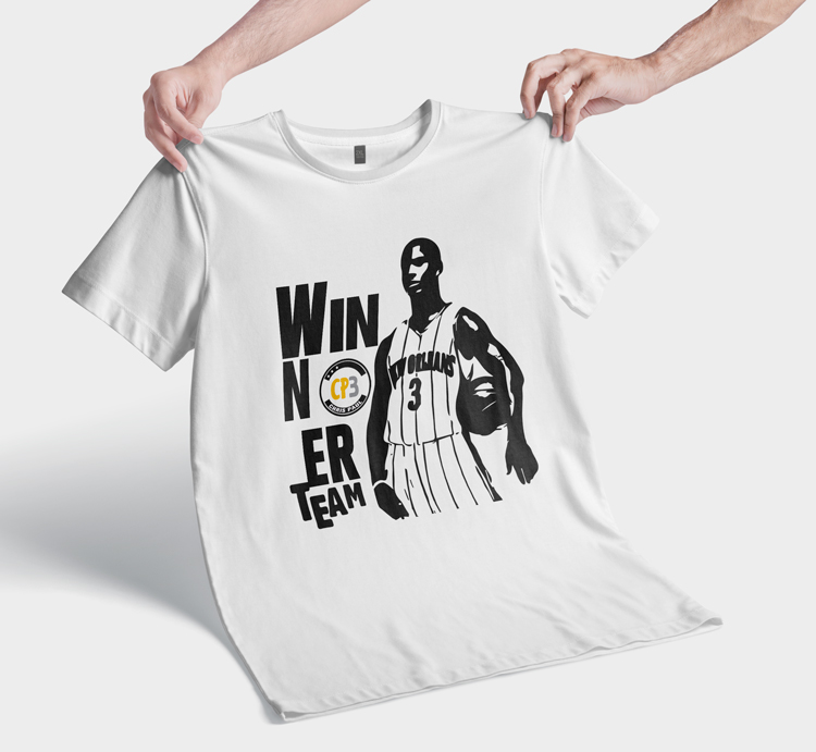 Футболка CP3 Chris Paul. Winner Team. White Tee by Slamdunk