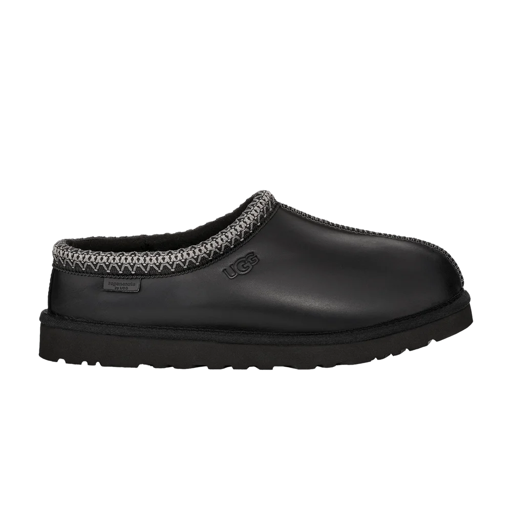 Сабо UGG Tasman Leather Regenerate Slipper 'Black'