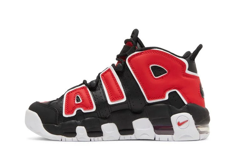 Кроссовки Nike Air More Uptempo GS 'Black University Red'