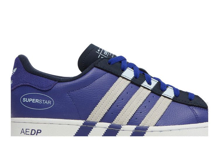 Кроссовки Adidas Superstar 'Extended Midfoot Stripes - Legacy Indigo'