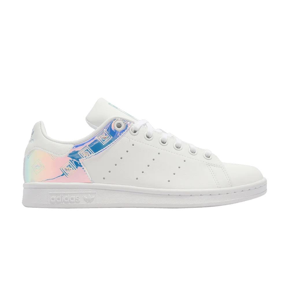 Krossovki-Adidas-Stan-Smith-J-White-Iridescent