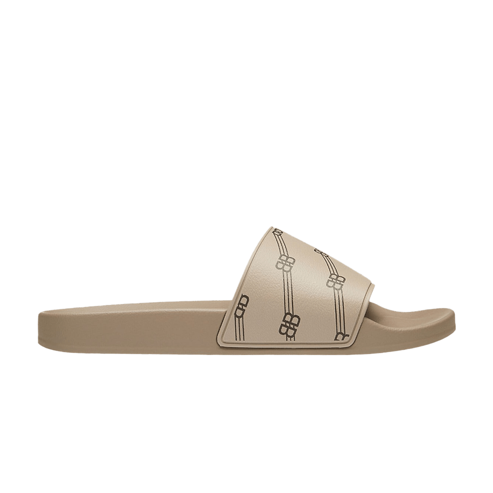 Кроссовки Balenciaga Pool Slides 'BB Monogram - Brown'