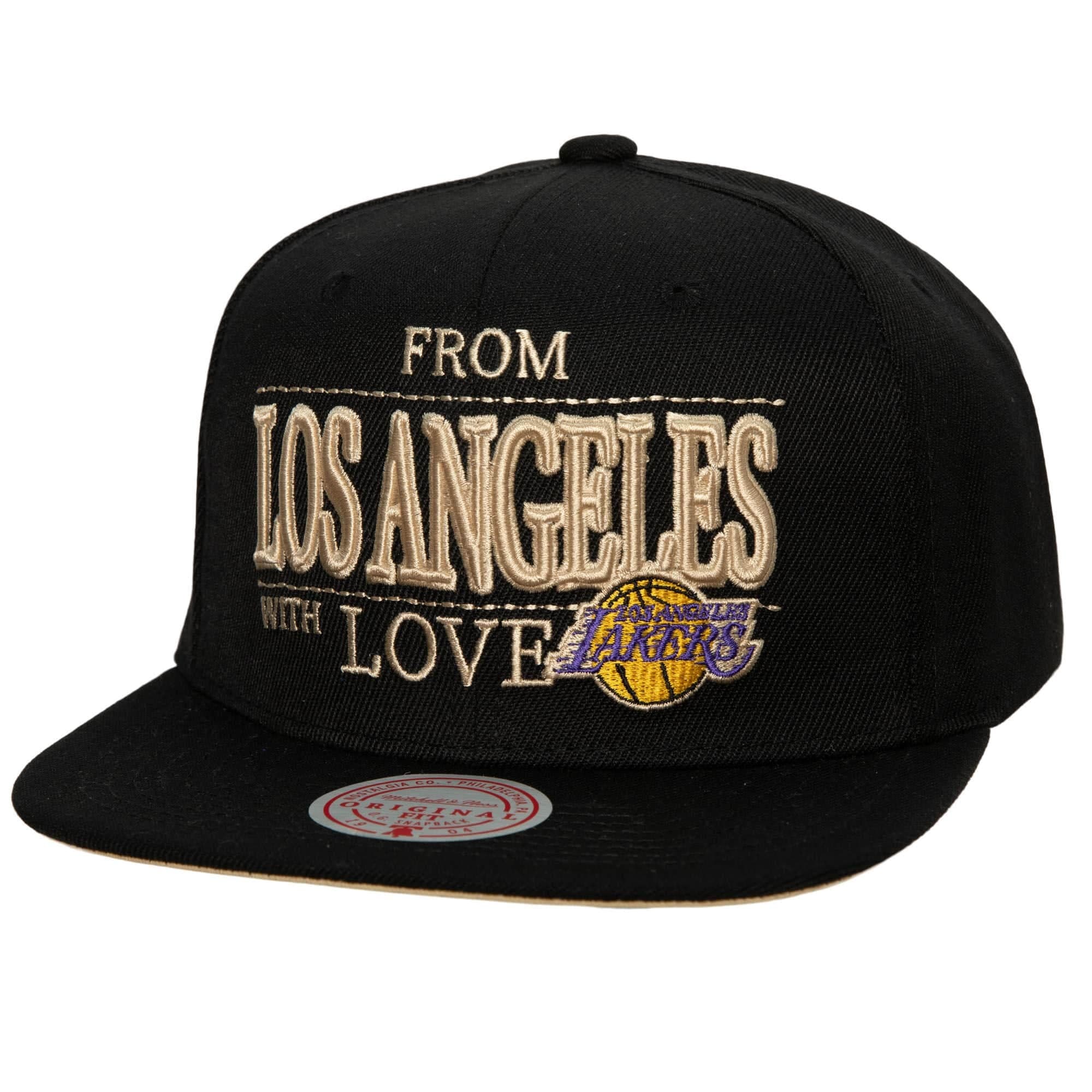 Бейсболка Mitchell & Ness With Love Snapback Los Angeles Lakers Hat
