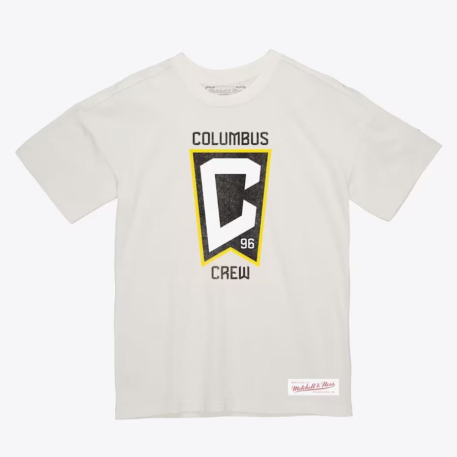 Футболка Mitchell & Ness Cream Columbus Crew Striker Slub T-Shirt