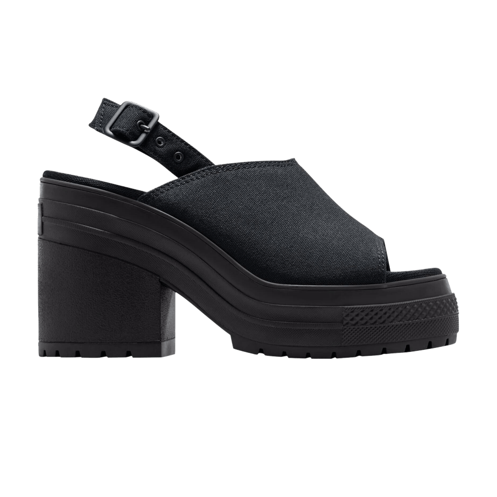 Converse Wmns Chuck 70 De Luxe Heel Platform Sandal 'Black White'