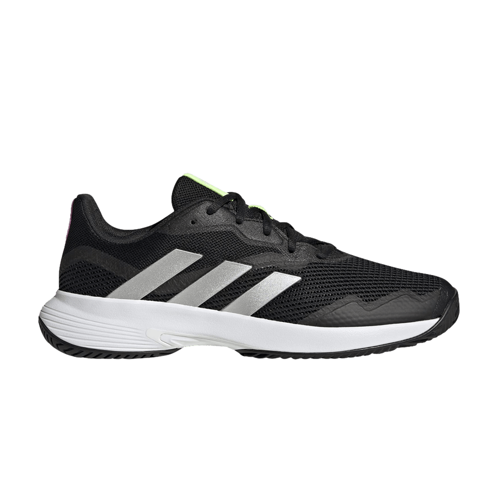 Кроссовки Adidas CourtJam Control 'Black White Lime'