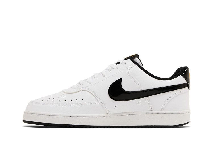 Кроссовки Nike Court Vision Low 'White Black Metallic Gold'