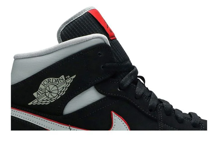 Кроссовки Air Jordan 1 Mid 'Black Grey'