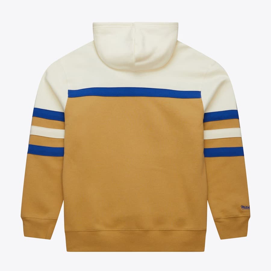 Худи Mitchell & Ness Tan Golden State Warriors Head Coach Fleece Pullover Hoodie