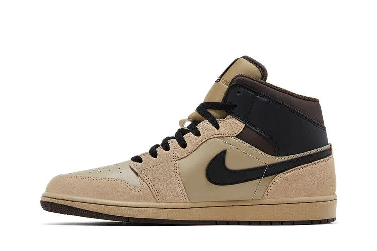 Krossovki-Air-Jordan-1-Mid-Khaki-Black-2