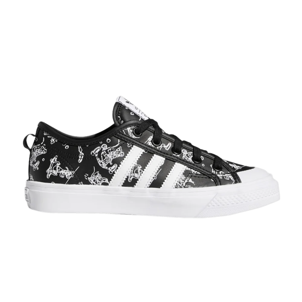 Krossovki-Disney-x-adidas-Nizza-J-Sport-Goofy-Pack-Black