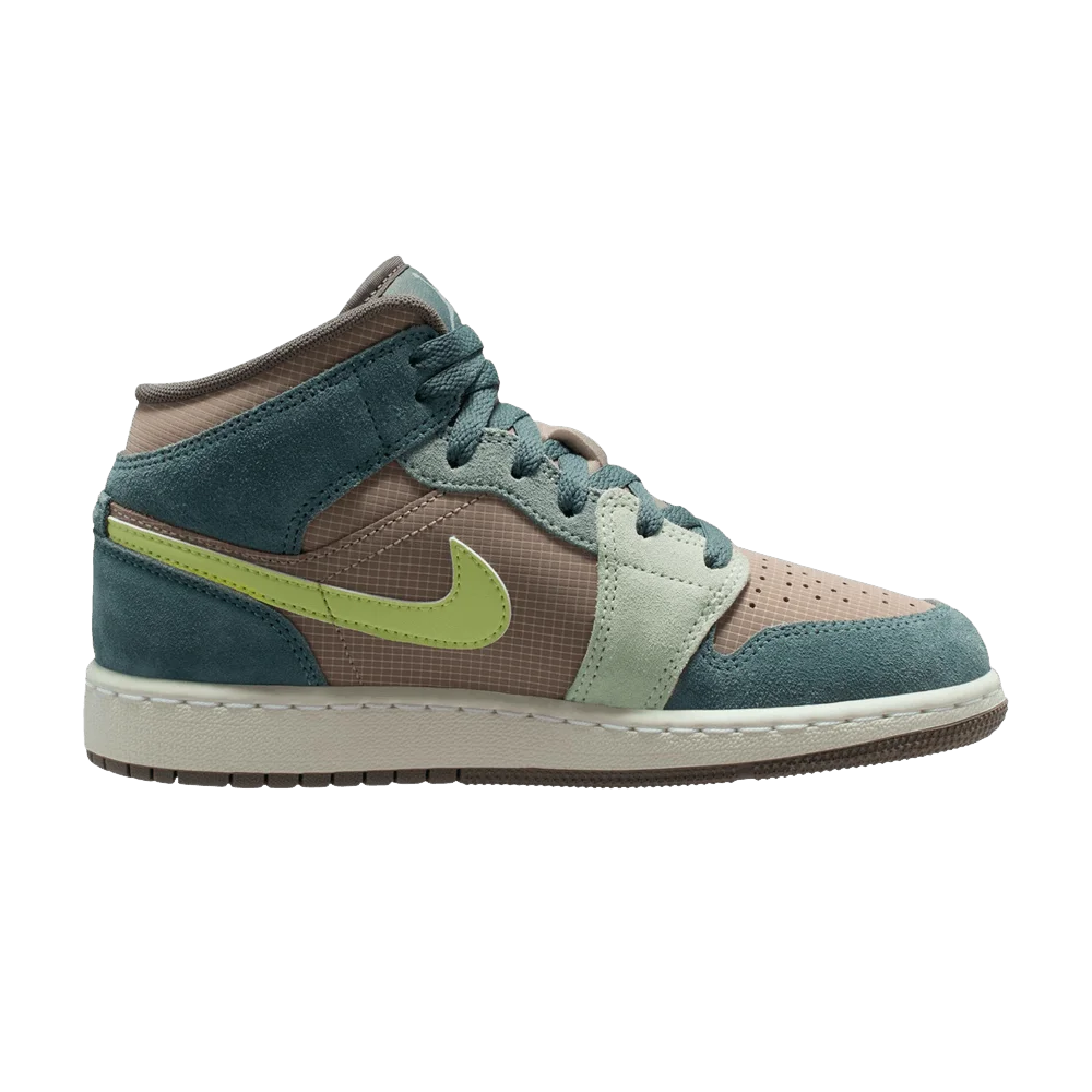 Krossovki-Air-Jordan-1-Mid-SE-GS-Lemon-Twist