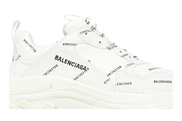 Кроссовки Balenciaga Triple S Sneaker 'Allover Logo - White'