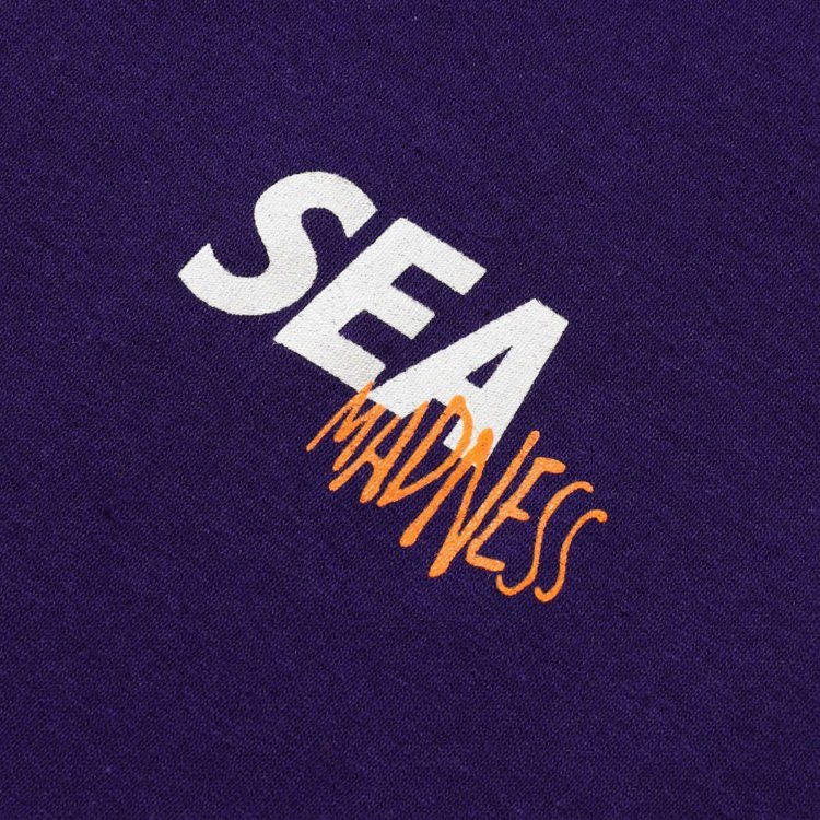 Толстовка MADNESS x WIND AND SEA LONG SLEEVE PRINT TEE Purple