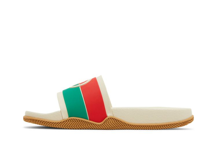 Кроссовки Gucci Slide 'Interlocking G - Orange Green'