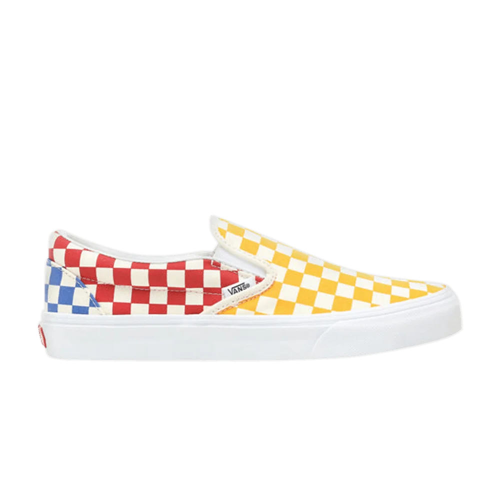 Vans-Classic-Slip-On-Multicolor-Checkerboard