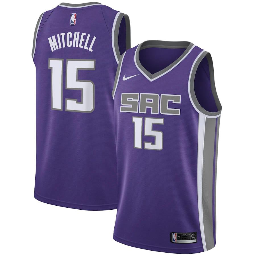 Баскетбольная джерси 2021-22 Sacramento Kings #15 Davion Mitchell Swingman Jersey – Purple Icon Edition