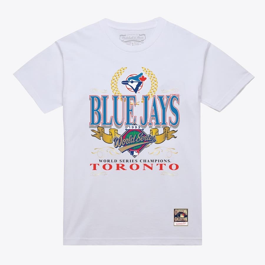 Футболка Mitchell & Ness White Toronto Blue Jays Pennant Chase T-Shirt