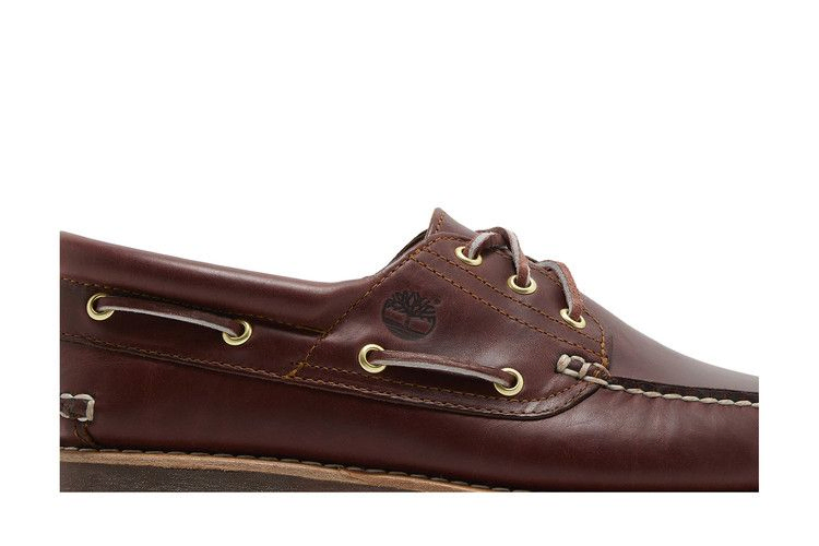 Кроссовки Timberland 3-Eye Lug Handsewn Boat 'Burgundy'