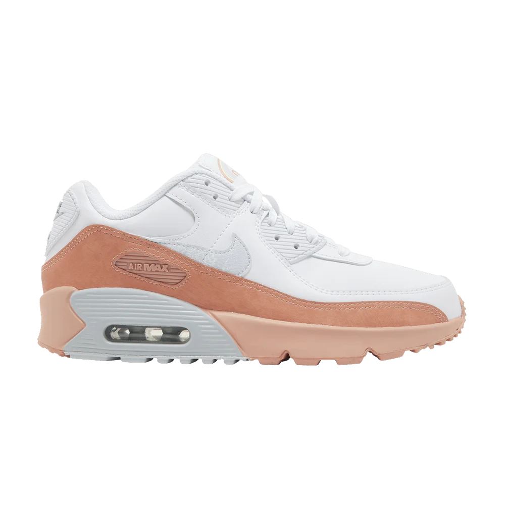 Krossovki-Nike-Air-Max-90-Leather-SE-GS-White-Light-Madder-Root