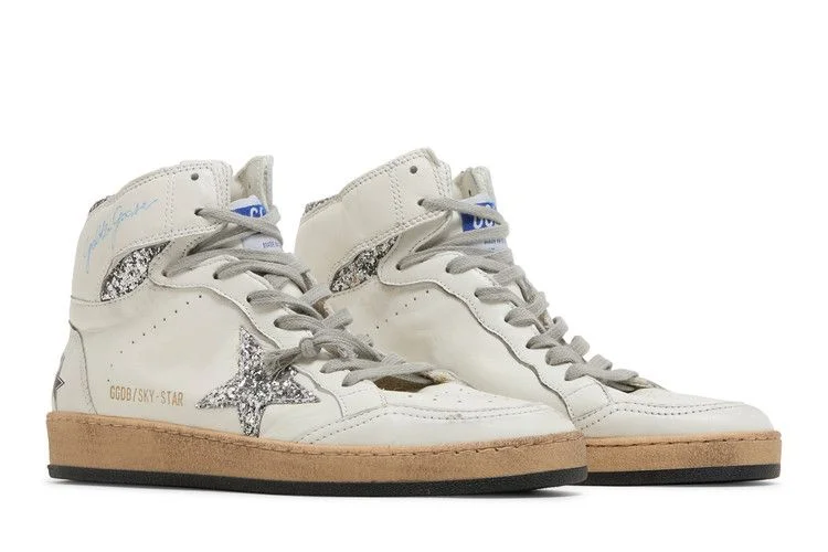 Krossovki-Golden-Goose-Wmns-Sky-Star-White-Silver-Glitter-7