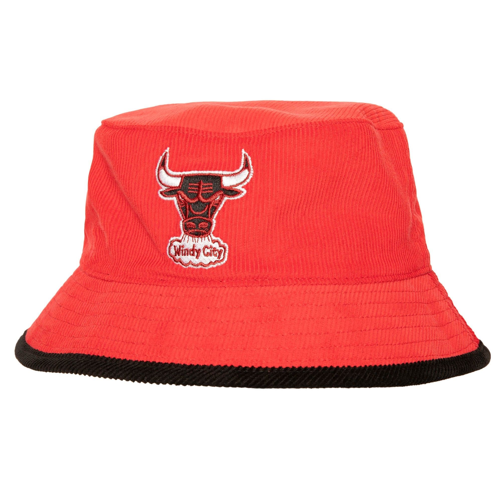 Панама Mitchell & Ness Team Cord HWC Chicago Bulls Bucket Hat