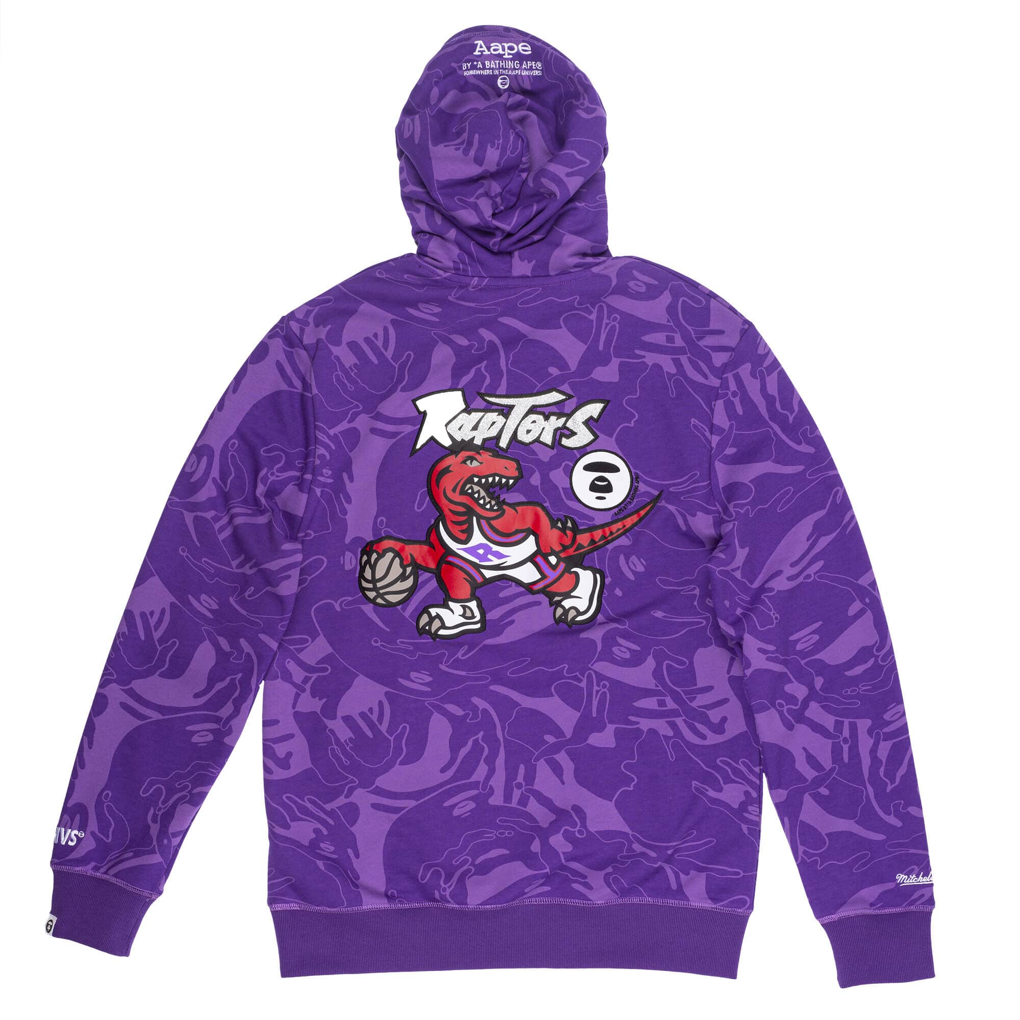 Худи Aape x Mitchell & Ness Toronto Raptors Hoodie Purple