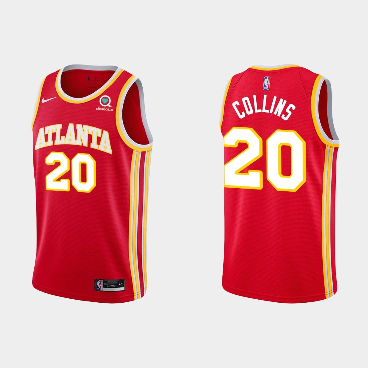 Баскетбольная джерси Atlanta Hawks #20 John Collins Red Icon Edition Jersey