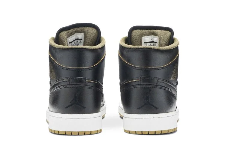 Кроссовки Air Jordan 1 Mid 'Black Gold'