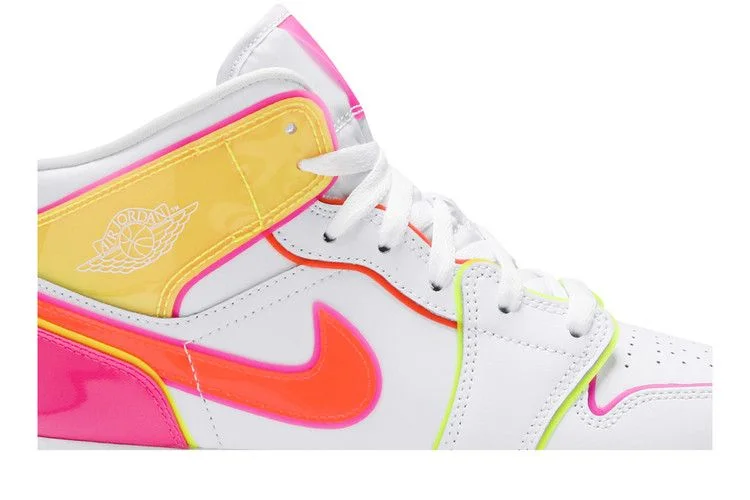 Кроссовки Air Jordan 1 Mid SE GS 'Edge Glow'