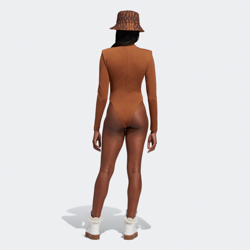 Боди adidas Ivy Park 3-Stripes Bodysuit Wild Brown