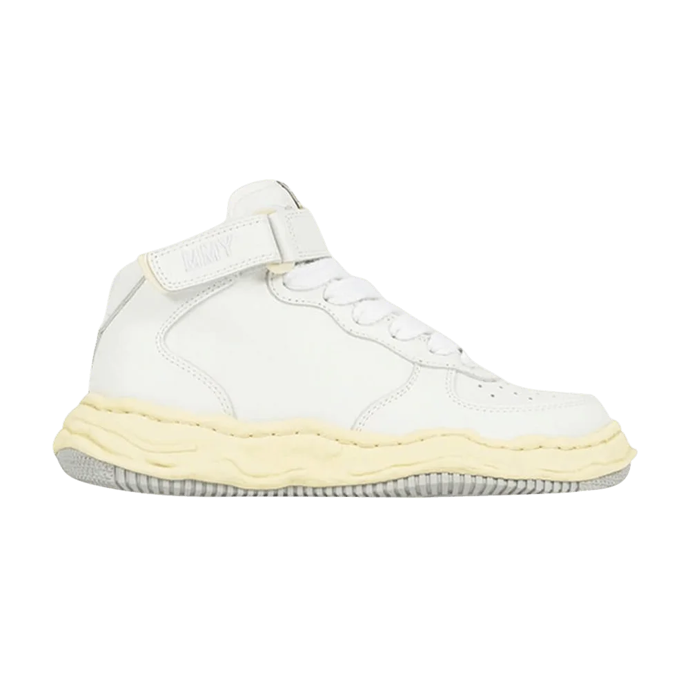 Krossovki-Maison-Mihara-Yasuhiro-Wayne-Vintage-Sole-Leather-High-White