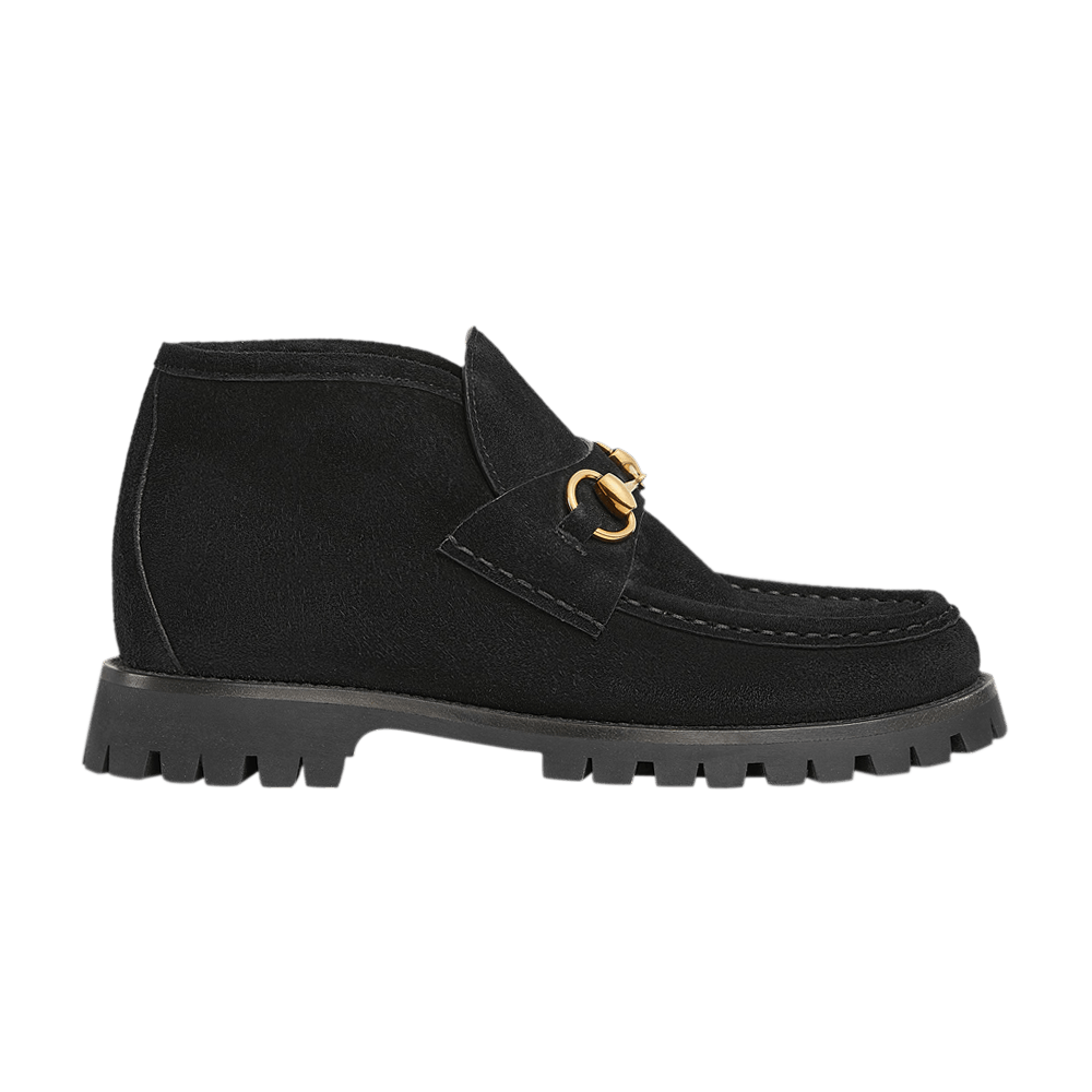 Кроссовки Gucci Wmns Horsebit Ankle Boot 'Black'