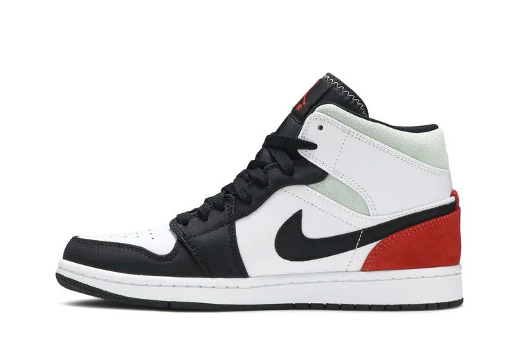 Кроссовки Air Jordan 1 Mid SE 'Red Black Toe'