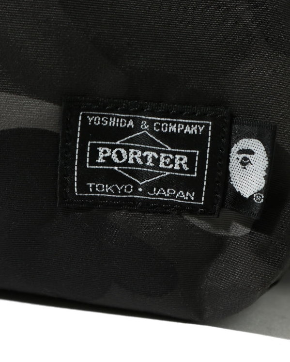 Поясная сумка BAPE x Porter Color Camo Waist Bag Black