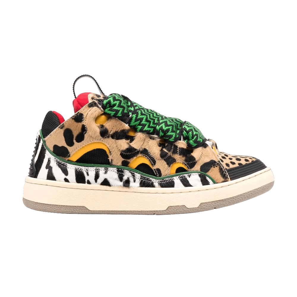 Кроссовки Lanvin Wmns Curb Sneakers 'Animal Print - Black Yellow'