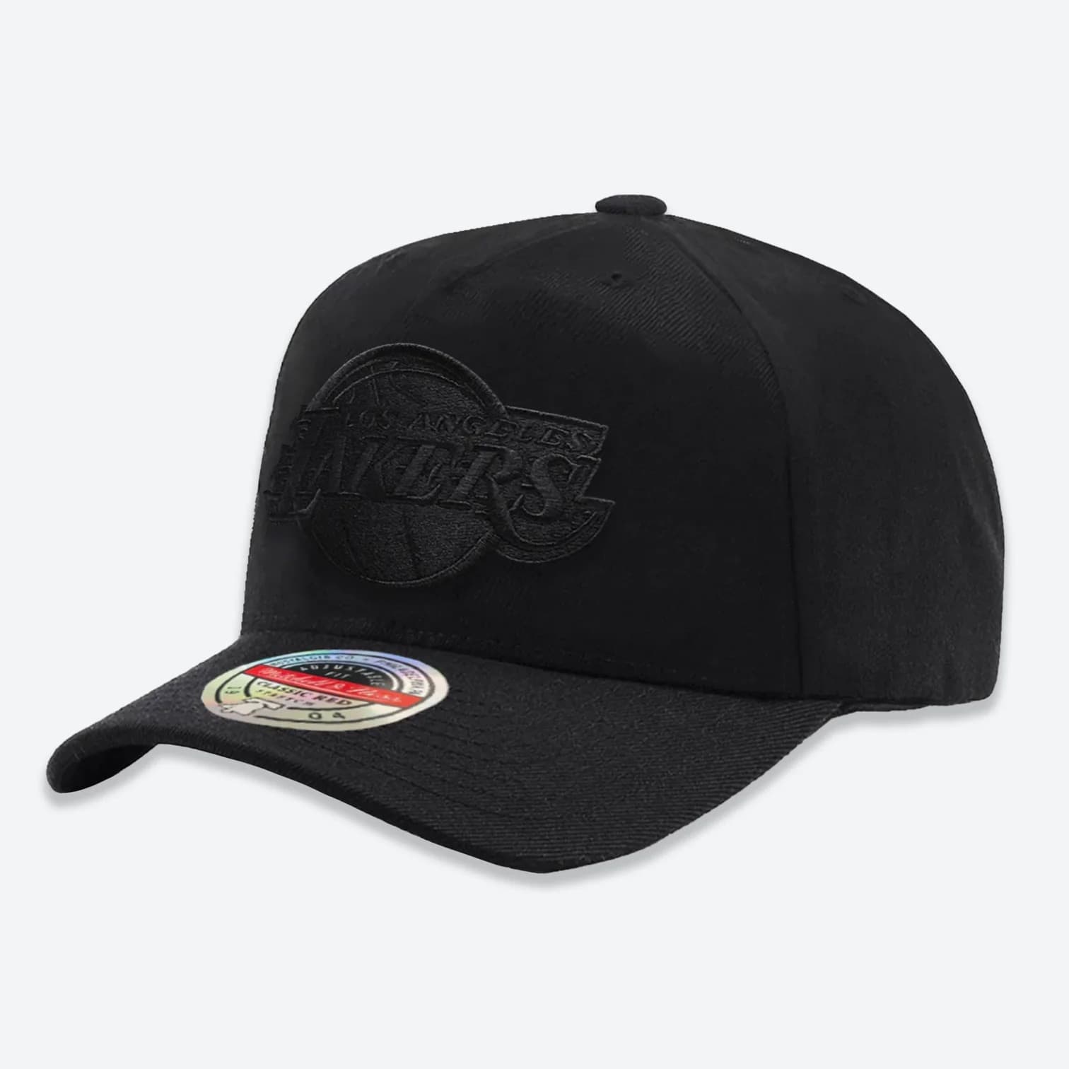 Бейсболка Mitchell & Ness Los Angeles Lakers All-Black Classic Stretch NBA Snapback Hat
