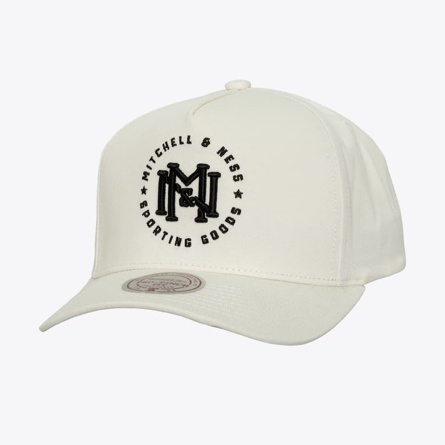 Бейсболка Mitchell & Ness Cream Interlock Crest Pro Snapback Hat