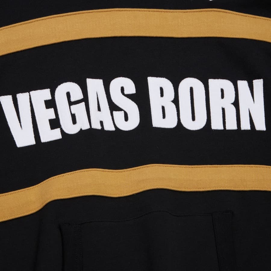 Худи Mitchell & Ness Black Vegas Golden Knights Head Coach Fleece Pullover Hoodie