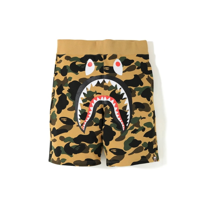 Спортивные шорты BAPE 1st Camo Shark Sweat Shorts Yellow