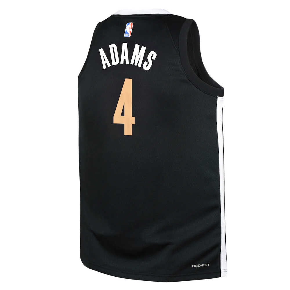 2023-24-Memphis-Grizzlies-Steven-Adams-4-Youth-Swingman-City-Edition-Black-Jersey-3