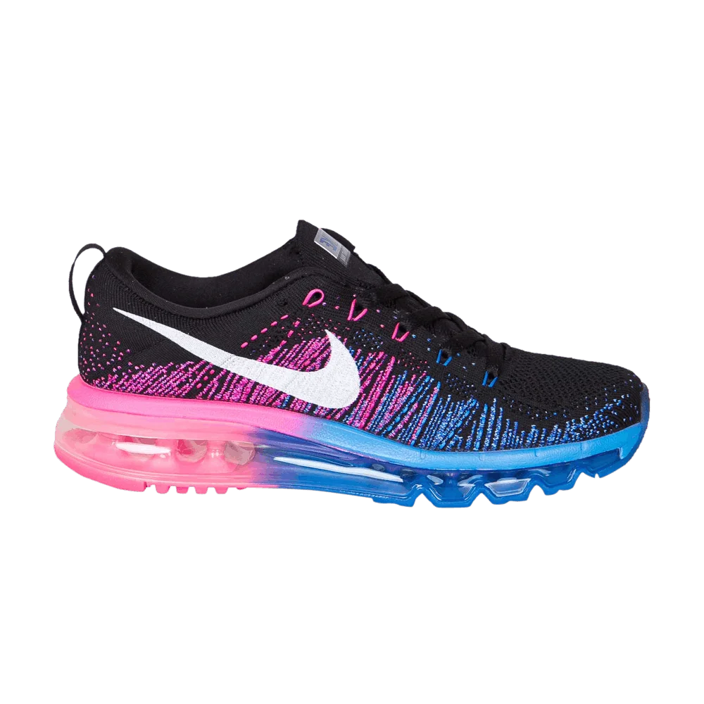 Krossovki-Nike-Wmns-Flyknit-Max-Black-Photo-Blue-Hyper-Punch