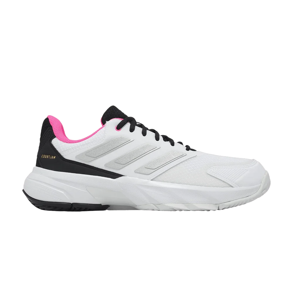 Кроссовки adidas Courtjam Control 3 'Cloud White Silver Metallic Lucid Pink'