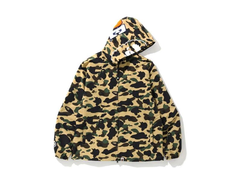 Куртка с капюшоном BAPE 1st Camo 2nd Ape Full Zip Hoodie Jacket Yellow