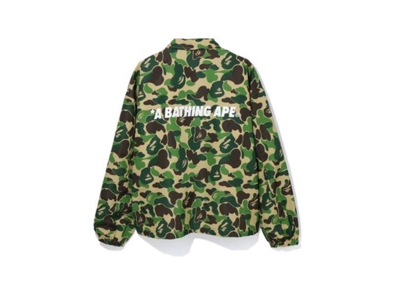 Куртка BAPE ABC Camo Relaxed Coach Jacket Green