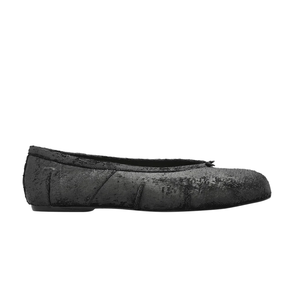 Кроссовки Maison Margiela Wmns Tabi Ballerina 'Black Distressed'